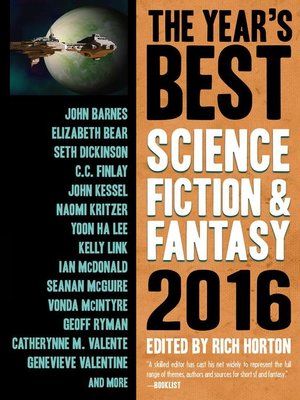 cover image of The Year's Best Science Fiction & Fantasy, 2016 Edition